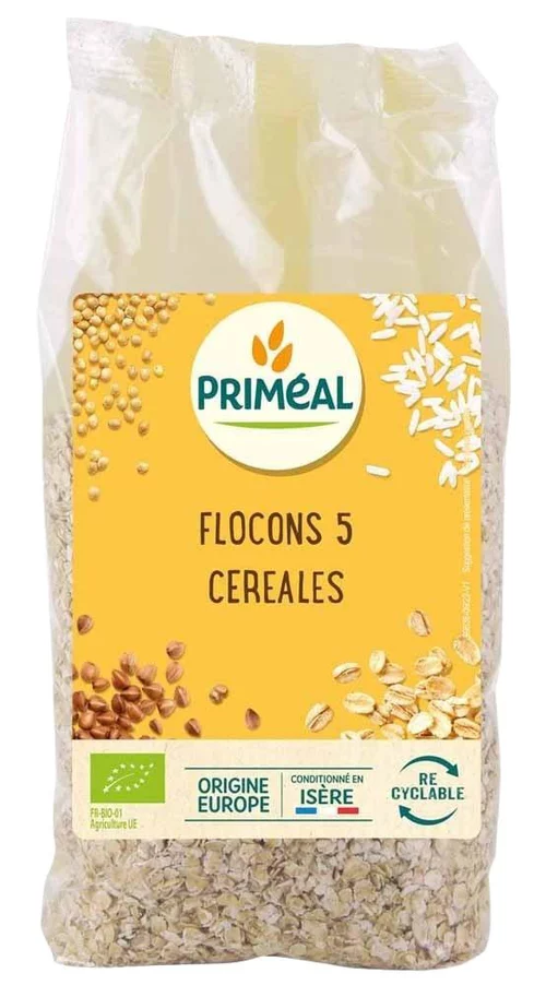 Pour transformer votre jardin:Flocons de 5 céréales bio en sachet de 250 g