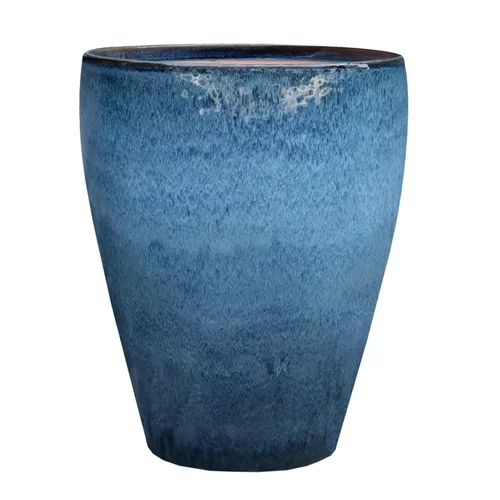 Déco pour le jardin:Jarre en grès émaillé bleu Océan Decolines Littoral - Ø 38 x H 43 cm
