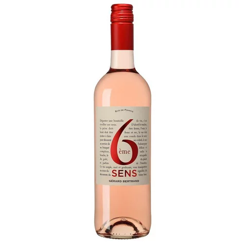 Inspiration jardin:Vin rosé bio Gérard Bertrand 6ème Sens - 75 cl