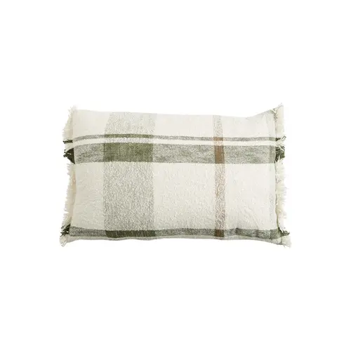 Simple pour le jardin：Coussin décoratif Jacquard Jane coloris multicolore en coton - 40 x 65 cm
