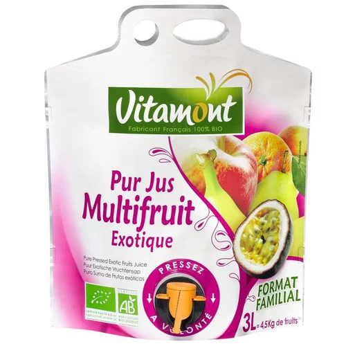 Accessoire pour le jardin：Pur jus multifruit exotique bio - 3 L