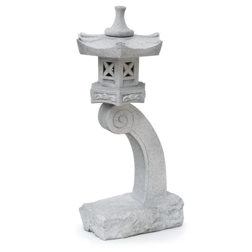 Jardin solution:Lanterne en polyrésine blanche Nature Outside Living Roji - 34,5 x 47 x 96 cm