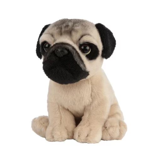 Une solution pour le jardin:Chiot Carlin peluche 16 cm pour tout âge