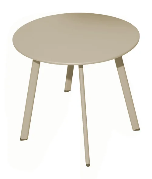 Pratique jardin：Table basse Massaî en acier - Ø 60 x 46 cm