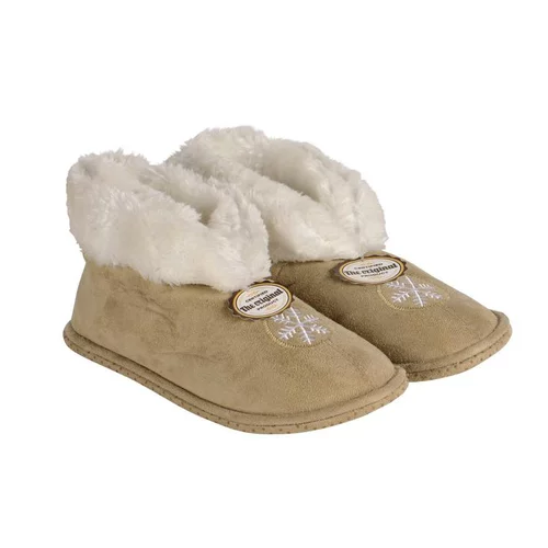 Idéal au jardin:Chaussons hauts d’intérieur fourrés motif flocon unisexe - pointure 39