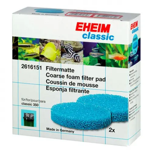 À découvrir pour l’extérieur：Coussins de mousse pour filtre classique, lot de 2, EHEIM - modèle Classic 350