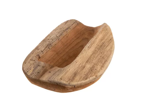 Accessoire au jardin：Porte bouteille en teck bois coloris naturel – 20 x 20 x 8 cm