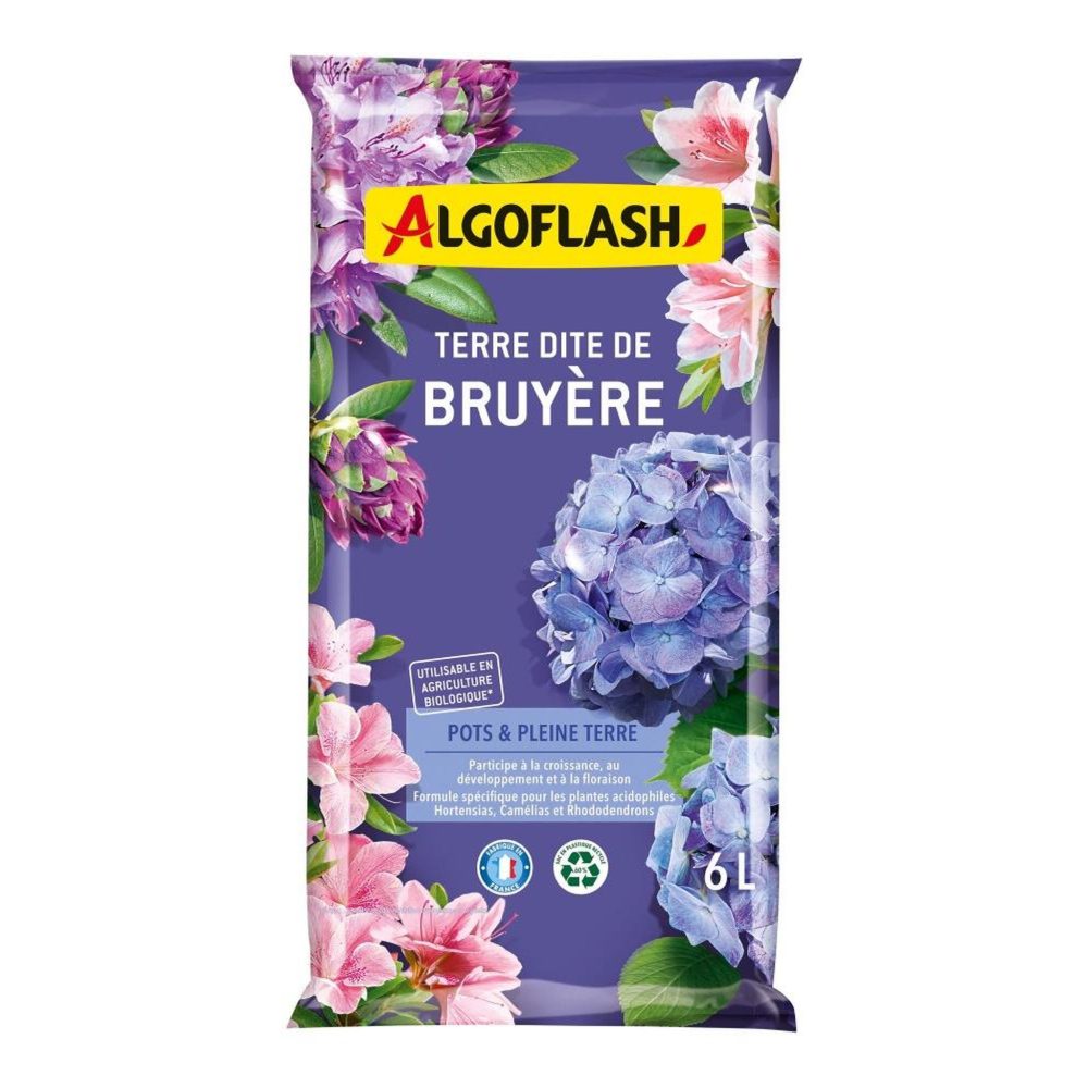 CENTRALE BRICO Terre de bruyére, ALGOFLASH, 6 litres