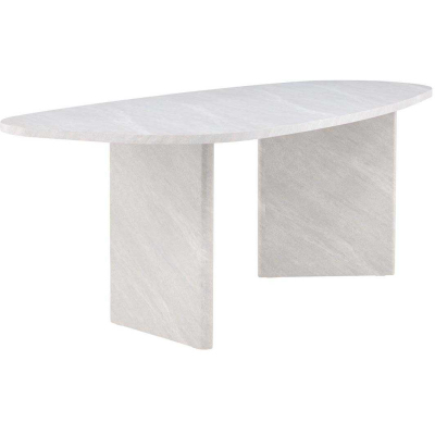 Table de repas ovale 220 x 100 cm Grönvik (Blanc)