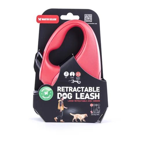 Pour un jardin à votre image:Laisse rétractable rouge Instinct Cordon - taille XS