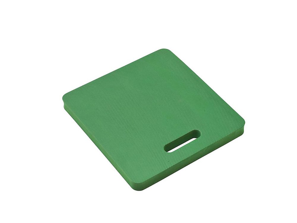 Coussin en mousse taille L | protège – genoux – coloris vert – 40 × 38 × 3 cm – Nature