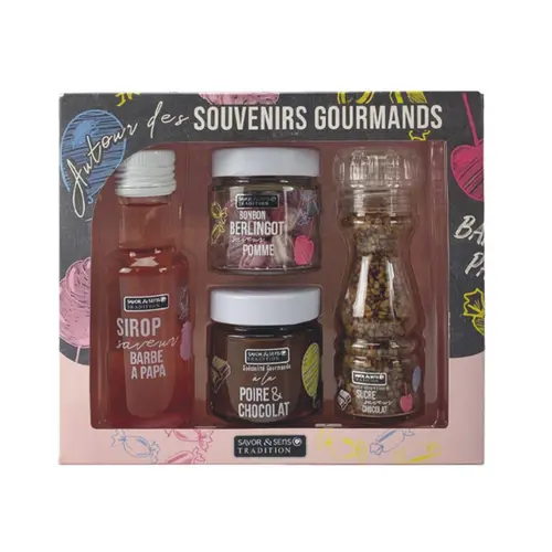 Solution extérieur:Coffret autour de mon enfance Savor et Sens - les 4 pièces