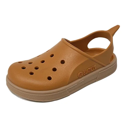 Jardin chez vous:Sabot de jardin pour enfant Cloggy Boatilus coloris marron