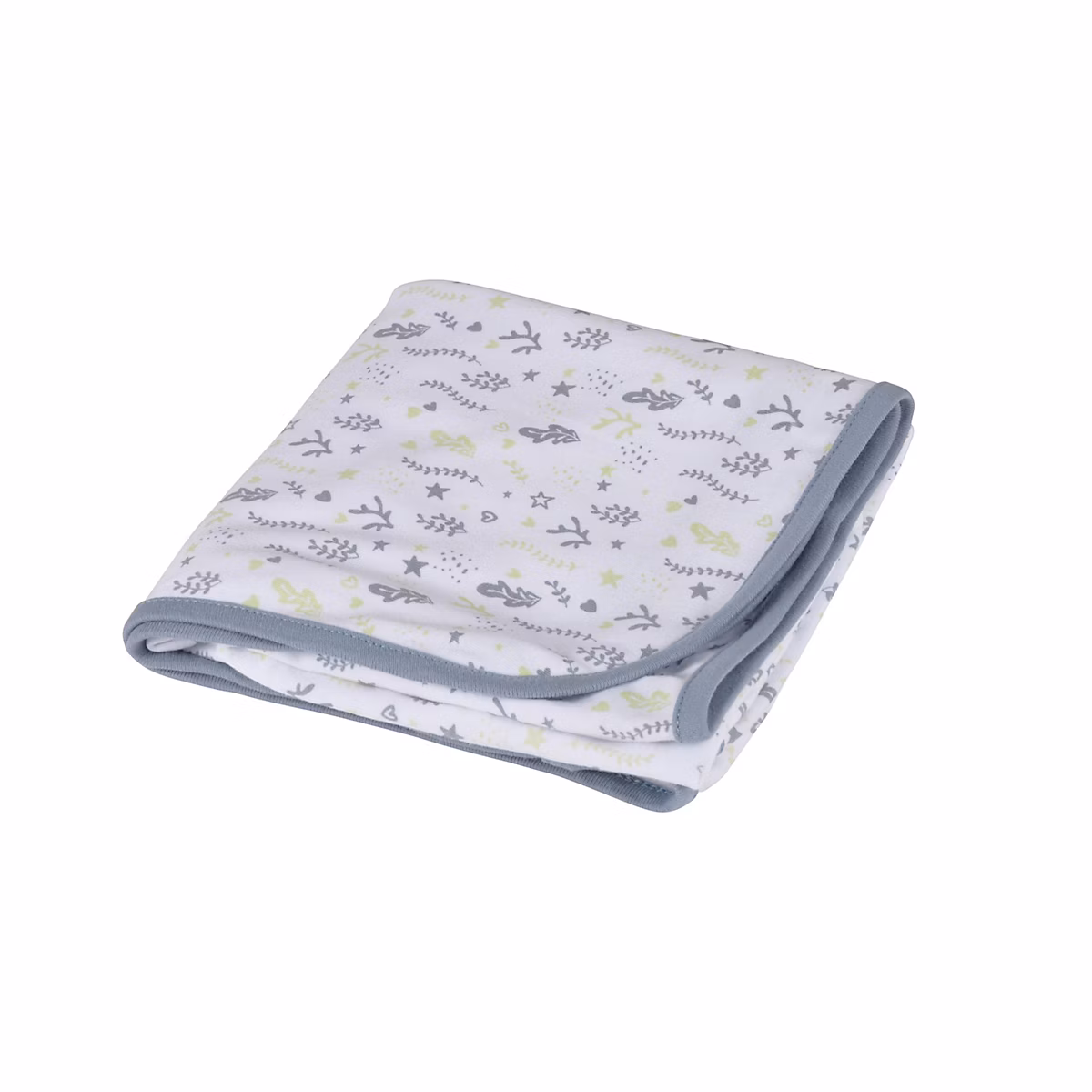 Couverture imprimée océan (75 × 75 cm – Gris clair)