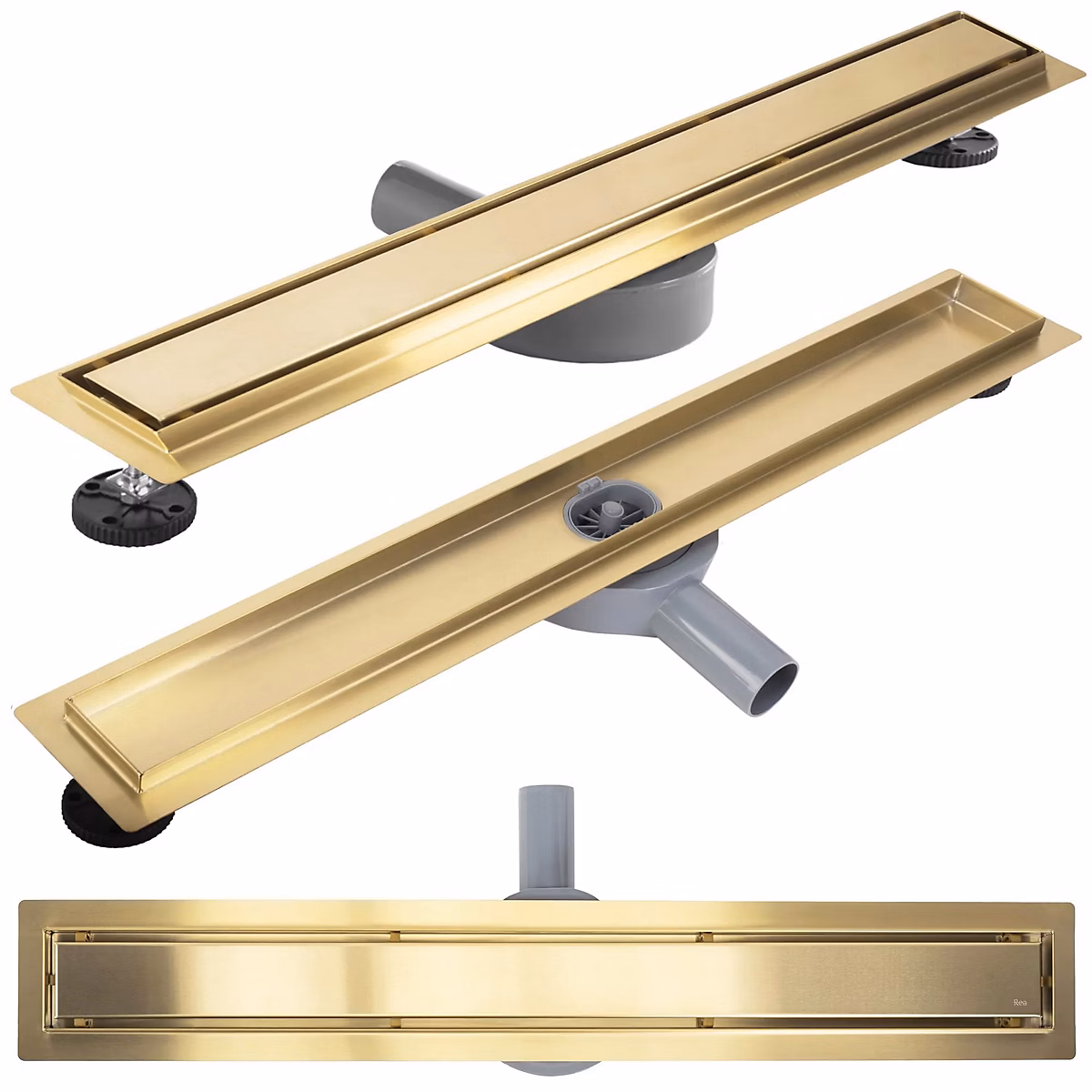 Evacuation des eaux – Drain Linéaire Rea Neox Pro 100 Brush Gold