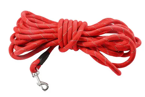 Jardin sélection：Laisse ronde rouge Bobby - 3 m
