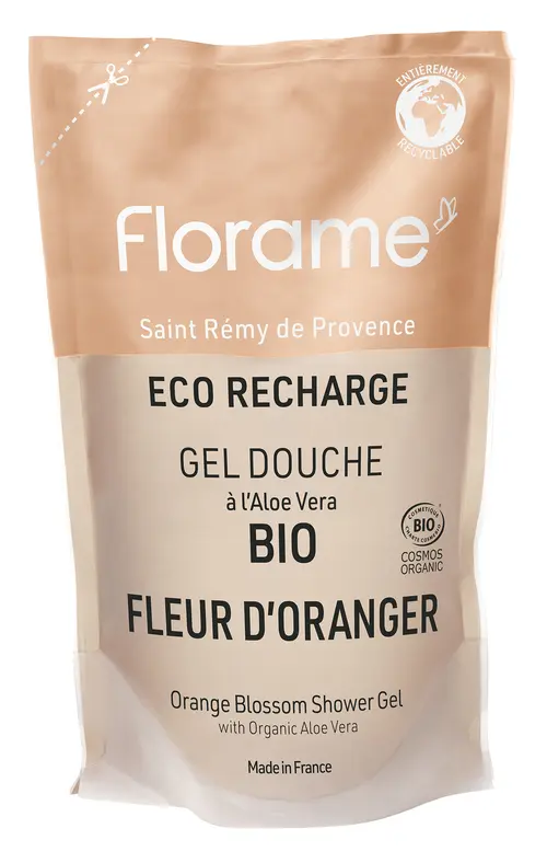 Bien utile au jardin:Recharge de gel douche fleur d’oranger Florame - 700 ml