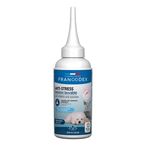 Adapté au jardin：Gouttes pour chien calmantes et apaisantes Francodex - 100 ml