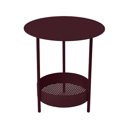 Jardin simple:Guéridon Salsa coloris noir en acier Fermob - Ø 50 x 50 cm
