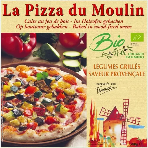 Une solution pour le jardin：Pizza légumes grillés à la provençale bio surgelée La Pizza du Moulin - 380 g