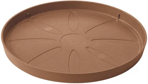 Au quotidien：Soucoupe en plastique recyclé Deroma Origin Cotto - Ø 21 x H 1,9 cm