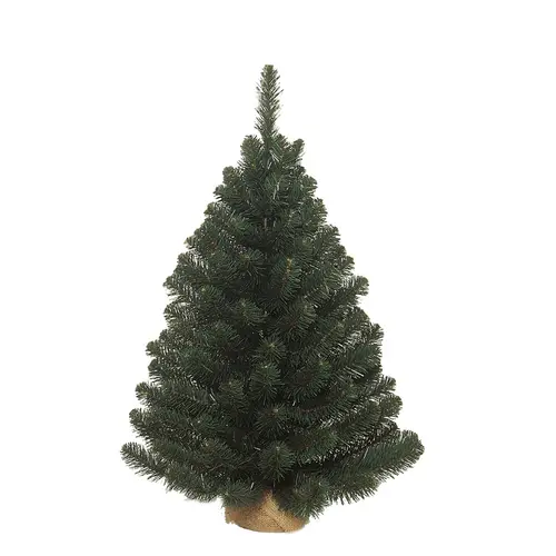 Espace vert confort：Sapin de Noël artificiel vert dans pot en jute Alpine - Ø 51 x H 60 cm