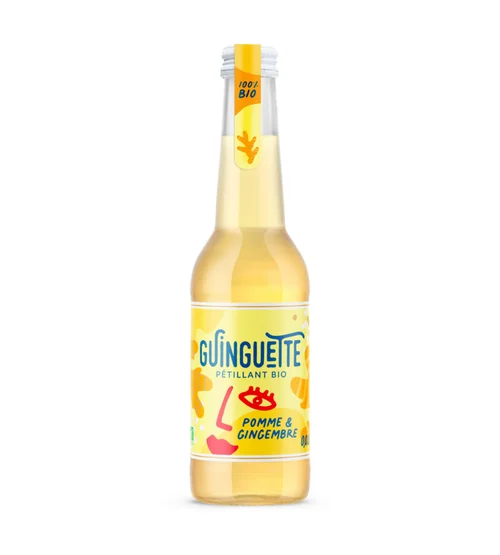 Tout pour le jardin:Pétillant La guingette pomme gingembre bio Le Coq toqué - Bouteille 33 cl