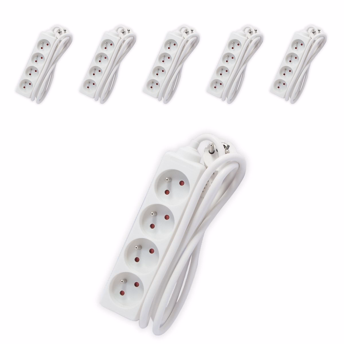 6 multiprises 4x16A – 5m Chacon