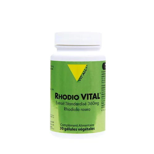 Un atout pour vos extérieurs：Extrait standardisé rhodio vital en boite de 30 gélules