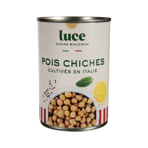 Pour équiper le jardin:Pois chiches bio Luce - 400 g