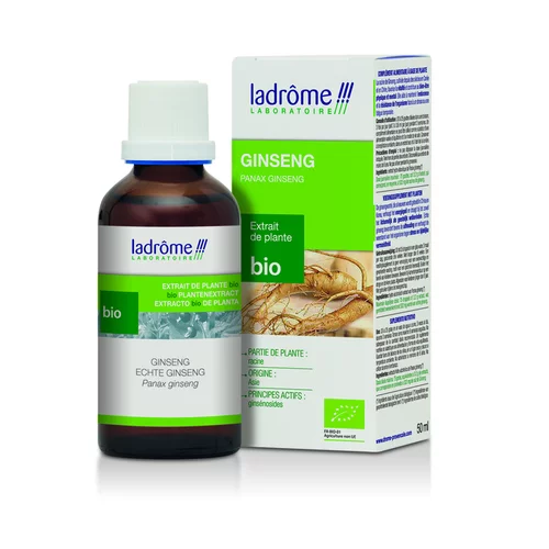 Équipement extérieur：Ginseng extrait de plantes fraîches bio Ladrôme - 50 ml
