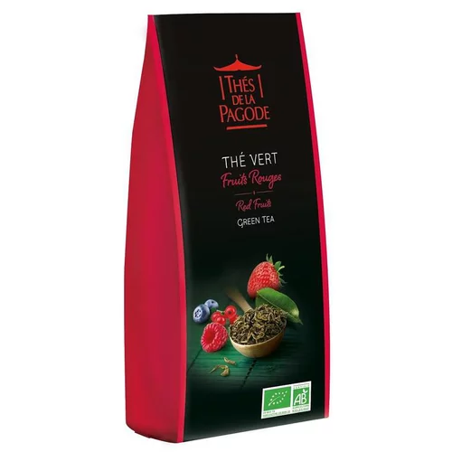 Votre allié à l’extérieur：Thé vert bio aux fruits rouges - sachet de 100 g