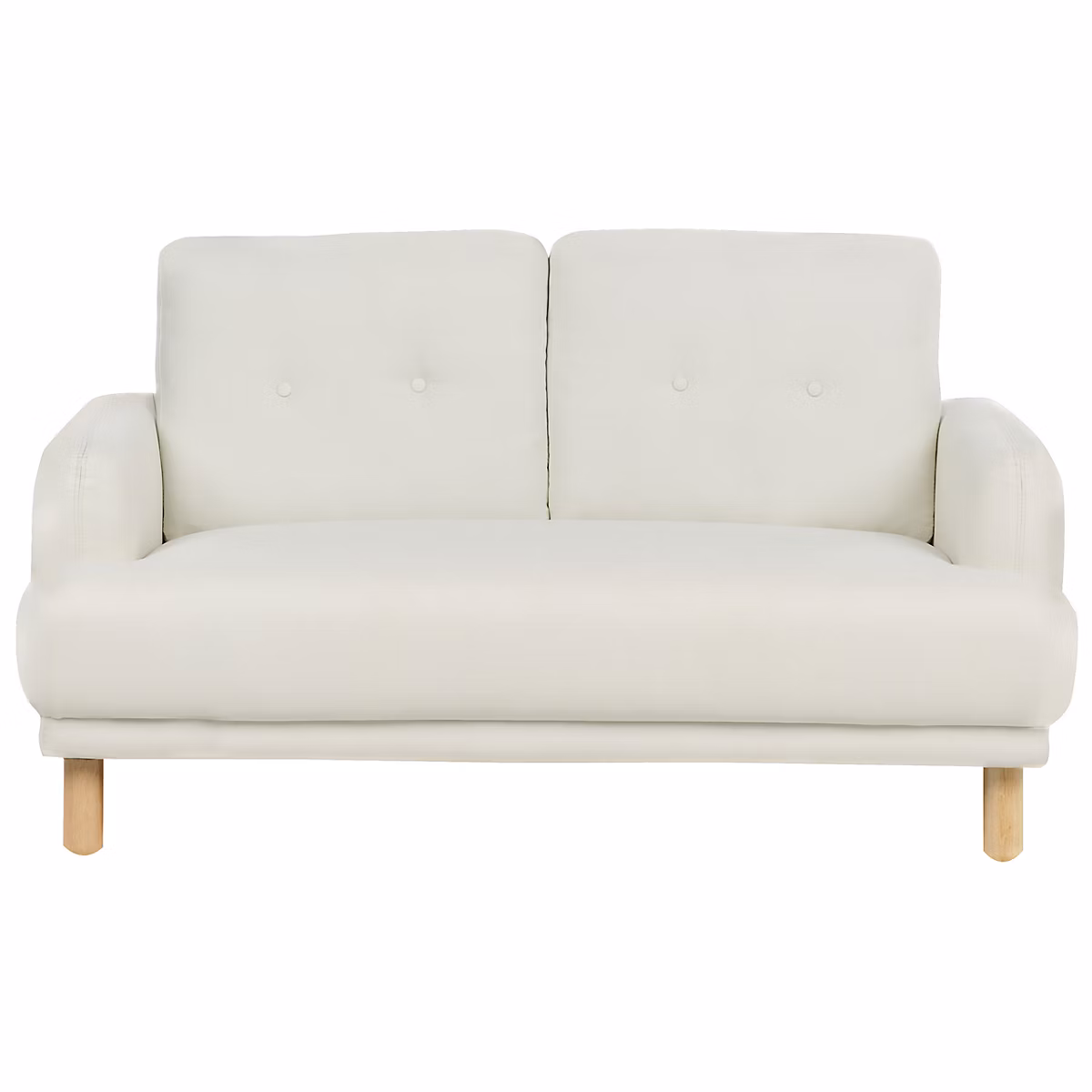 Canapé 2 places TUVE Tissu Blanc cassé – Réf. FVIBYBEPA1373454601