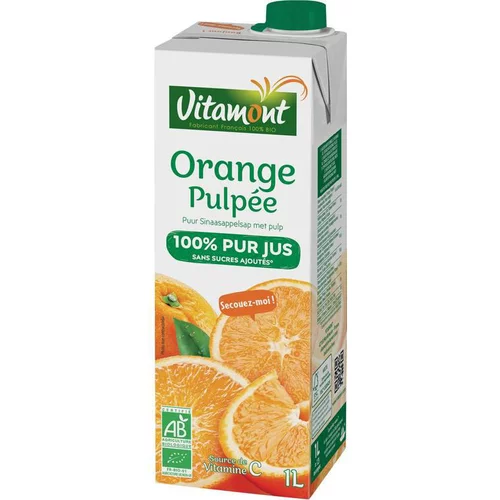 Pour personnaliser votre jardin：Pur jus d’orange pulpée bio - 1 L