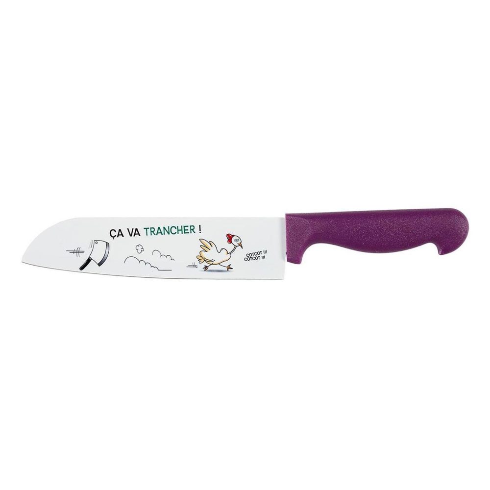 COOK CONCEPT Couteau à émincer ludique 30cm violet