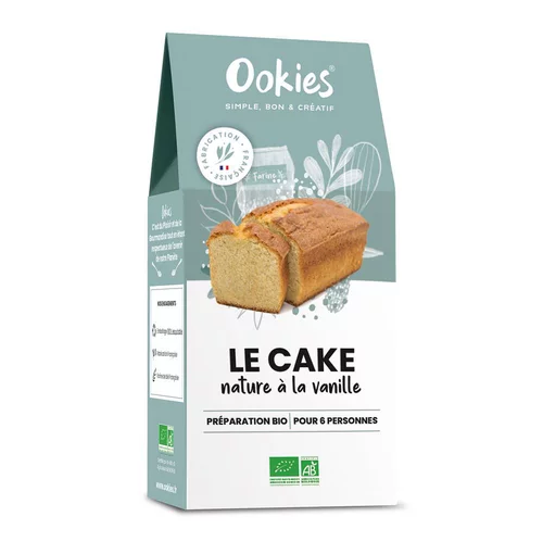 Jardin confort plus:Le cake nature à la vanille Ookies - 340 g