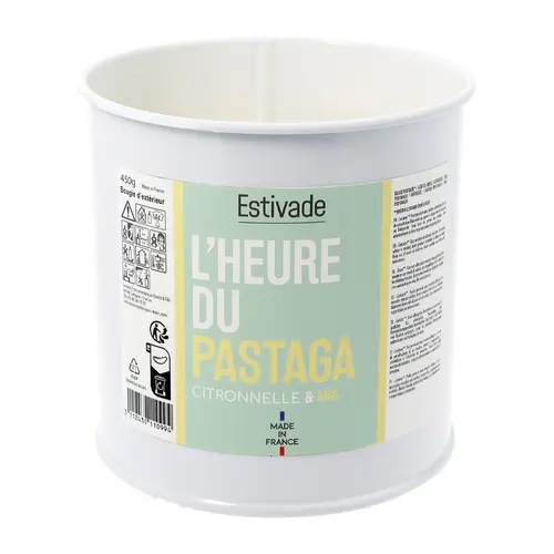 Plaisir dehors：Bougie parfumée "l'heure du pastaga" coloris multicolore en cire Estivade Denis & Fils - Ø 10 cm 400 g
