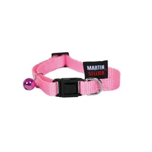 Pour vos extérieurs:Collier chat rose 1x20/30 cm