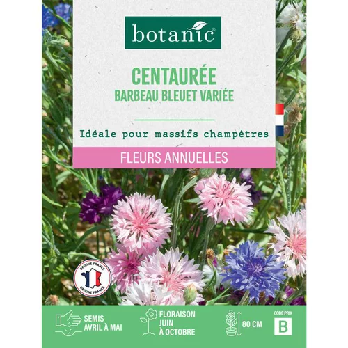 Inspiration jardin：Graines de fleurs de Centauree barbeau bleuet variée botanic®