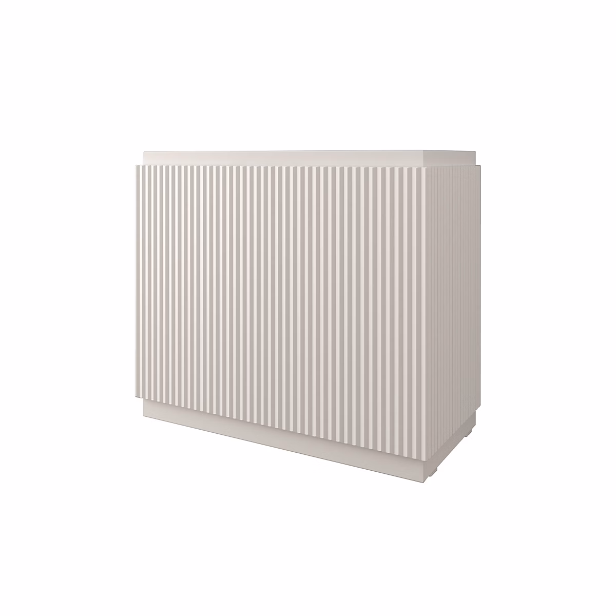 Meuble de salle de bains – Meuble sous vasque à suspendre l.90 x H.78 x P.44 cm blanc mat Monolite