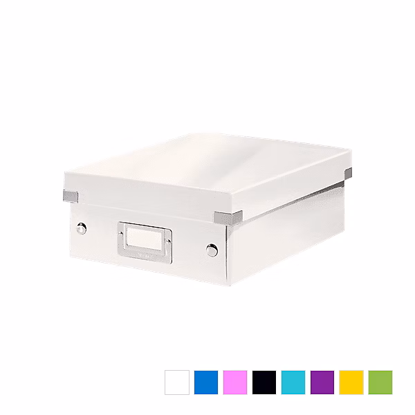 Boîte en Carton Plate à compartiments avec couvercle – Blanc