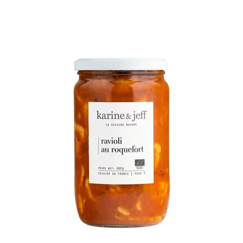 L’essentiel pour l’extérieur：Raviolis bio au roquefort 680 g