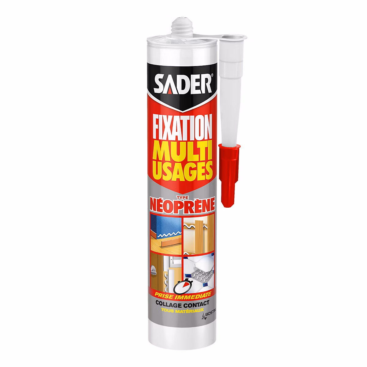Mastic de Fixation Sader Multi-Usages Néoprène Cartouche 310 ml – Réf. WBHKPBYYG3840109328