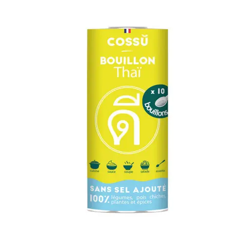 Une touche extérieure：Bouillon déshydraté thaï bio Cossû x 10 - 40 g
