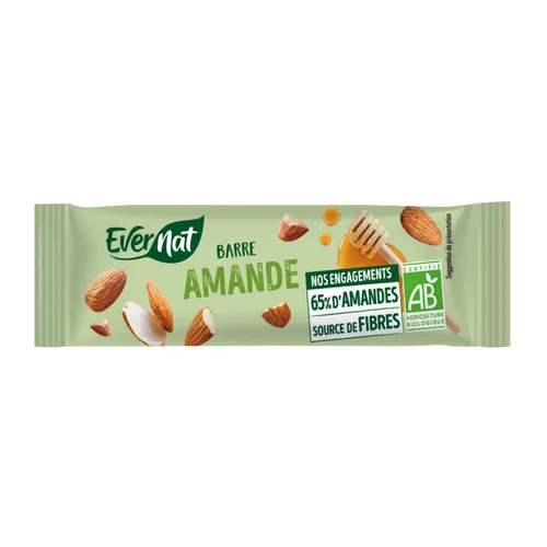 Pour donner du style au jardin:Barres aux amandes bio 30 g