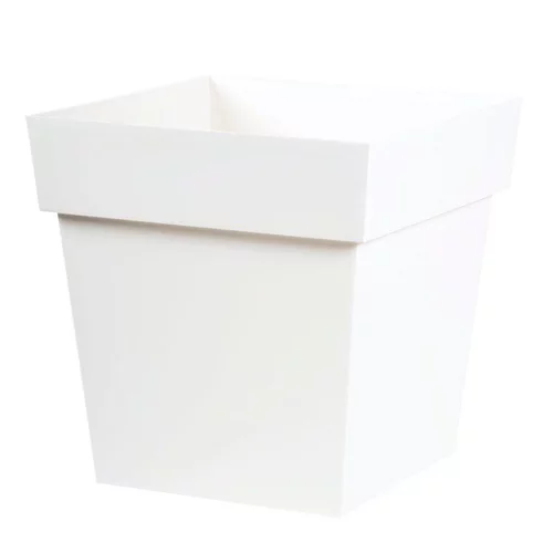 Jardin quotidien：Pot Toscane Blanc L.39x39 x H.39 cm 38 litres