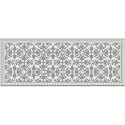 Tapis intérieur extérieur en vinyle carreaux de ciment feuilles (180 x 70 cm)