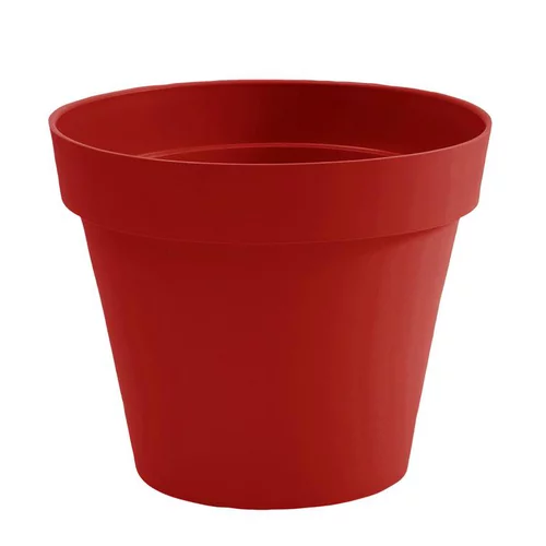 Un plus pour vos extérieurs：Pot Toscane Rouge rubis Ø.20 x H.17 cm