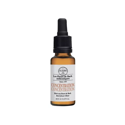 Pour mieux équiper vos extérieurs:Élixir aux fleurs de Bach Elixirs & co Concentration - 20 ml