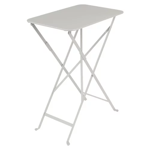 Tout pour le jardin：Table pliante Bistro coloris gris argile en acier Fermob - 37 x 57 x 74 cm